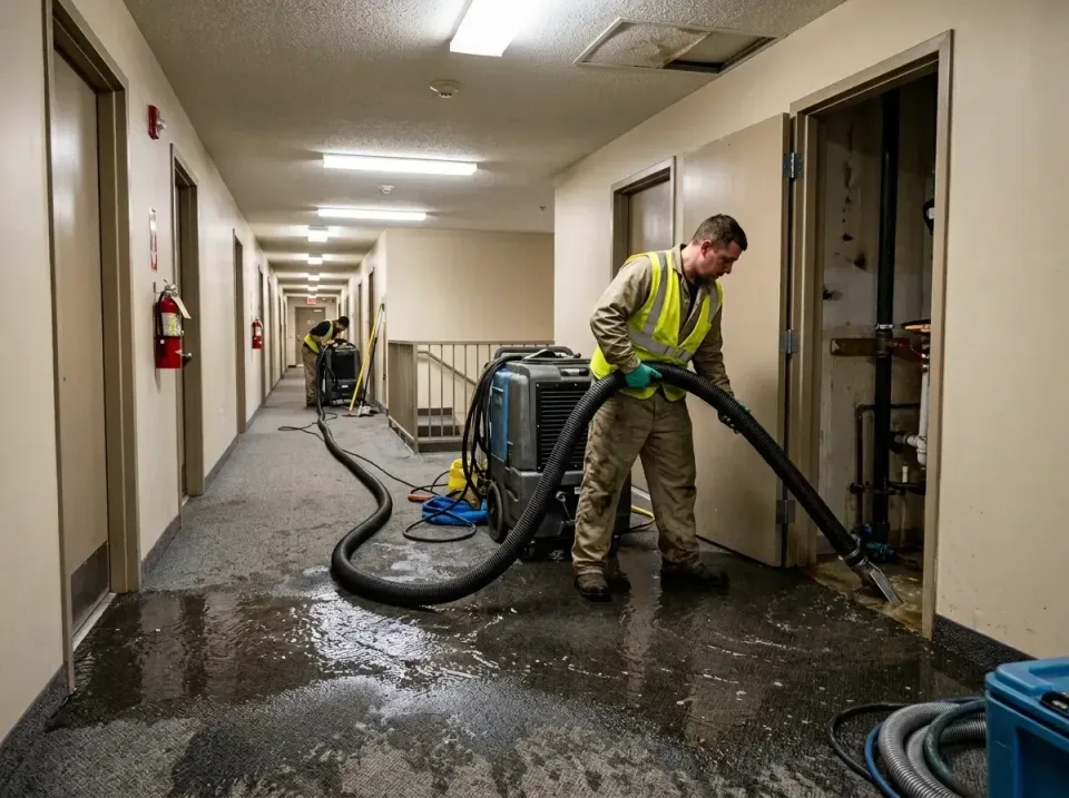 multi-unit-apartment-hallway-f-005 — frequently asked questions, Emergency Burst Pipe Water Extraction & Removal in Blanding…